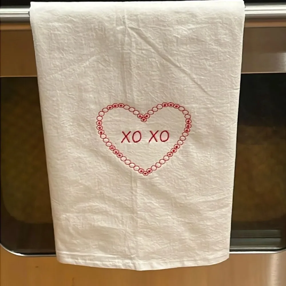 Heart Love Embroidered Holiday DG Collections Cotton 27